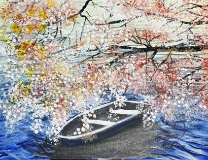 Sogno di primavera sull'acqua - Spring Dream on the Water - A Paint Artwork by Luca Cisternino