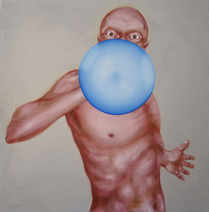 GOFIATORE DI PALLONI_ EVO XXXVIII - A Paint Artwork by FAUSTO SEGONI