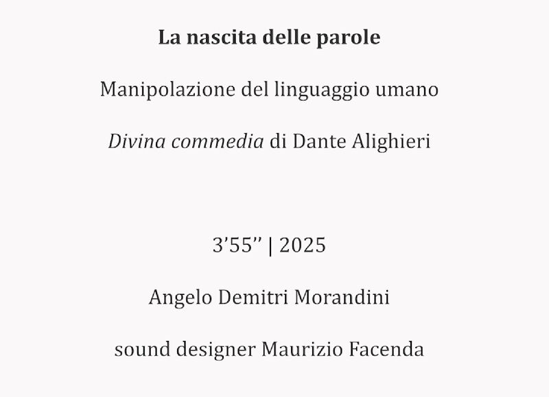 La nascita delle parole - a Digital Art by Angelo Demitri Morandini