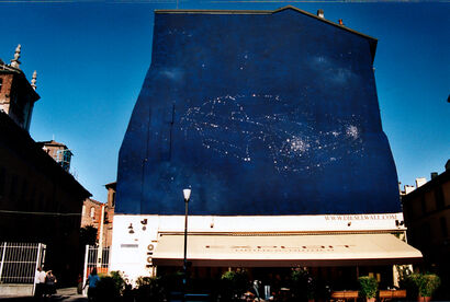 DIESELL WALL; COSTELLAZIONE_ MUSTANG GT - A Urban Art Artwork by FAUSTO SEGONI