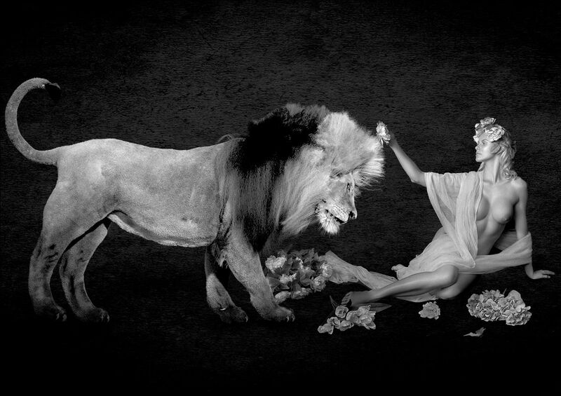 Thalia adornes the Nemean Lion - a Photographic Art by Paal Anand