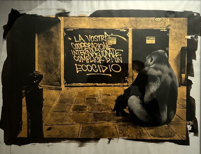 Mountain Gorilla Rests on the Streets of Venice - a Photographic Art by Paal Anand