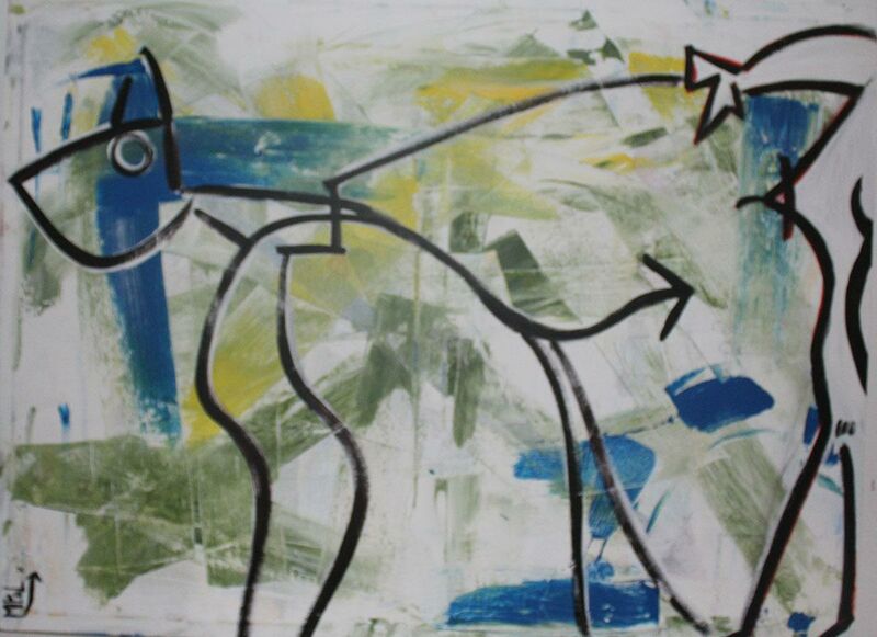 A WALK IN SITJOLES - a Paint by MARGA POL