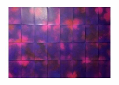 Notturni series, Nebula - A Paint Artwork by Silvia Inselvini